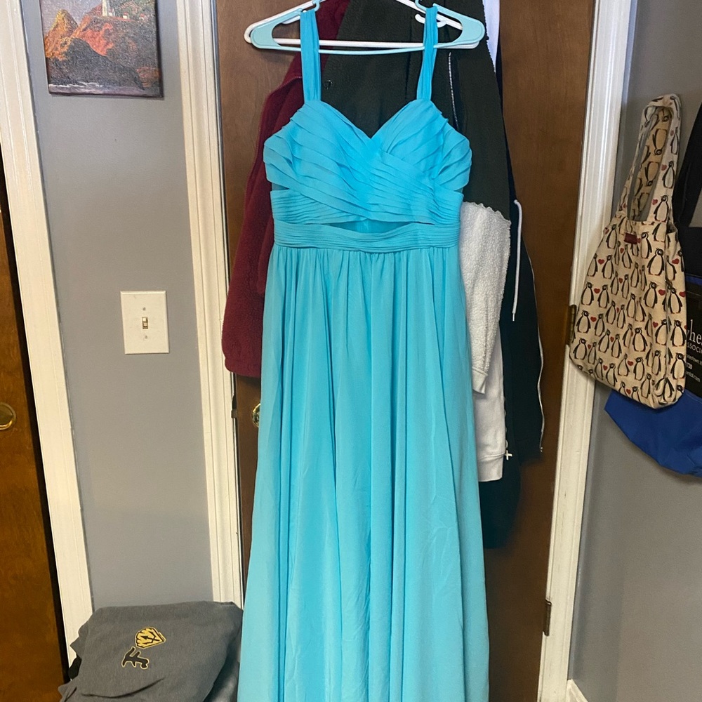 Elegant Blue Prom Dress